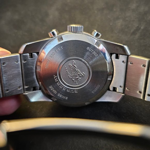 Vintage Men's Burberry Stainless Watch, BU7303, EKD insignia, authentic, used - Picture 16 of 16